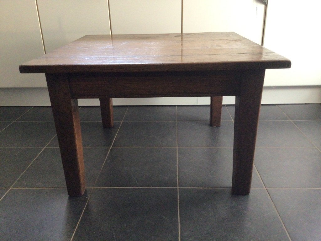 Bijzet tafel, Huis en Inrichting, Gebruikt, Vierkant, 75 cm of meer, Hout