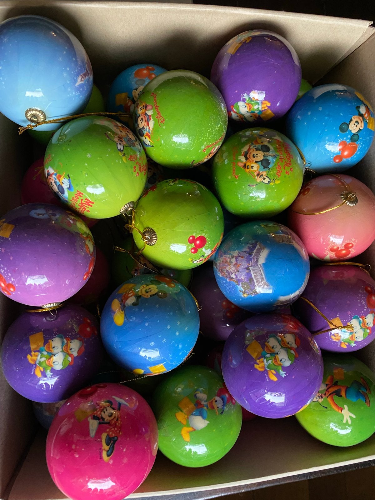 31 Disney kerstballen, Diversen, Ophalen, Gebruikt