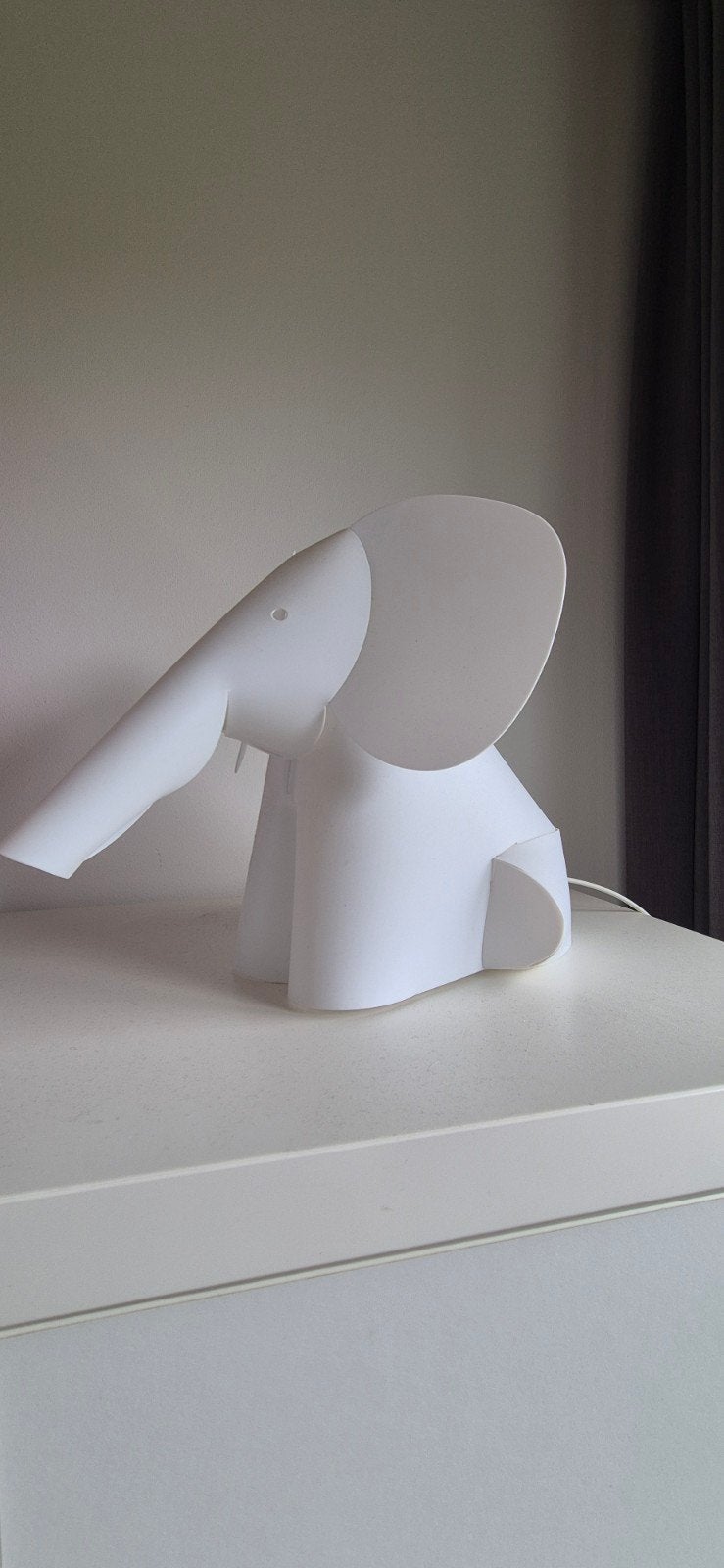 Zzzzooolight olifantenlamp wit, Huis en Inrichting, Lampen | Overige, Ophalen of Verzenden, Zo goed als nieuw, Kinderkamer