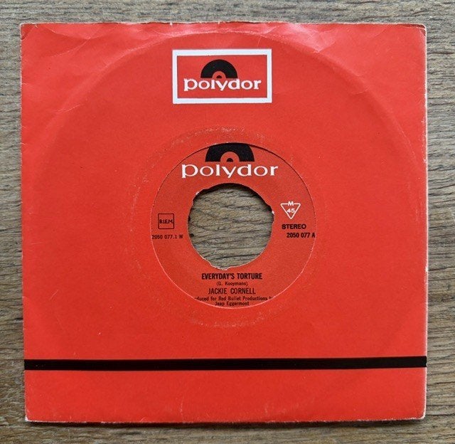 Jackie Cornell - Everyday's torture NEDERBEAT, Gebruikt, 7 inch, Pop, Beschermende buitenhoes