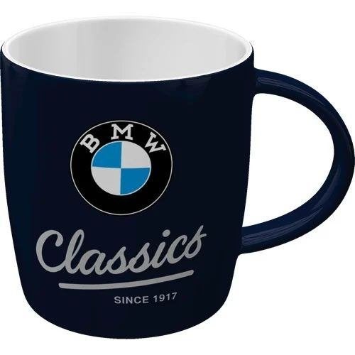 BMW Classics logo blauw reclame mok koffiebeker beker