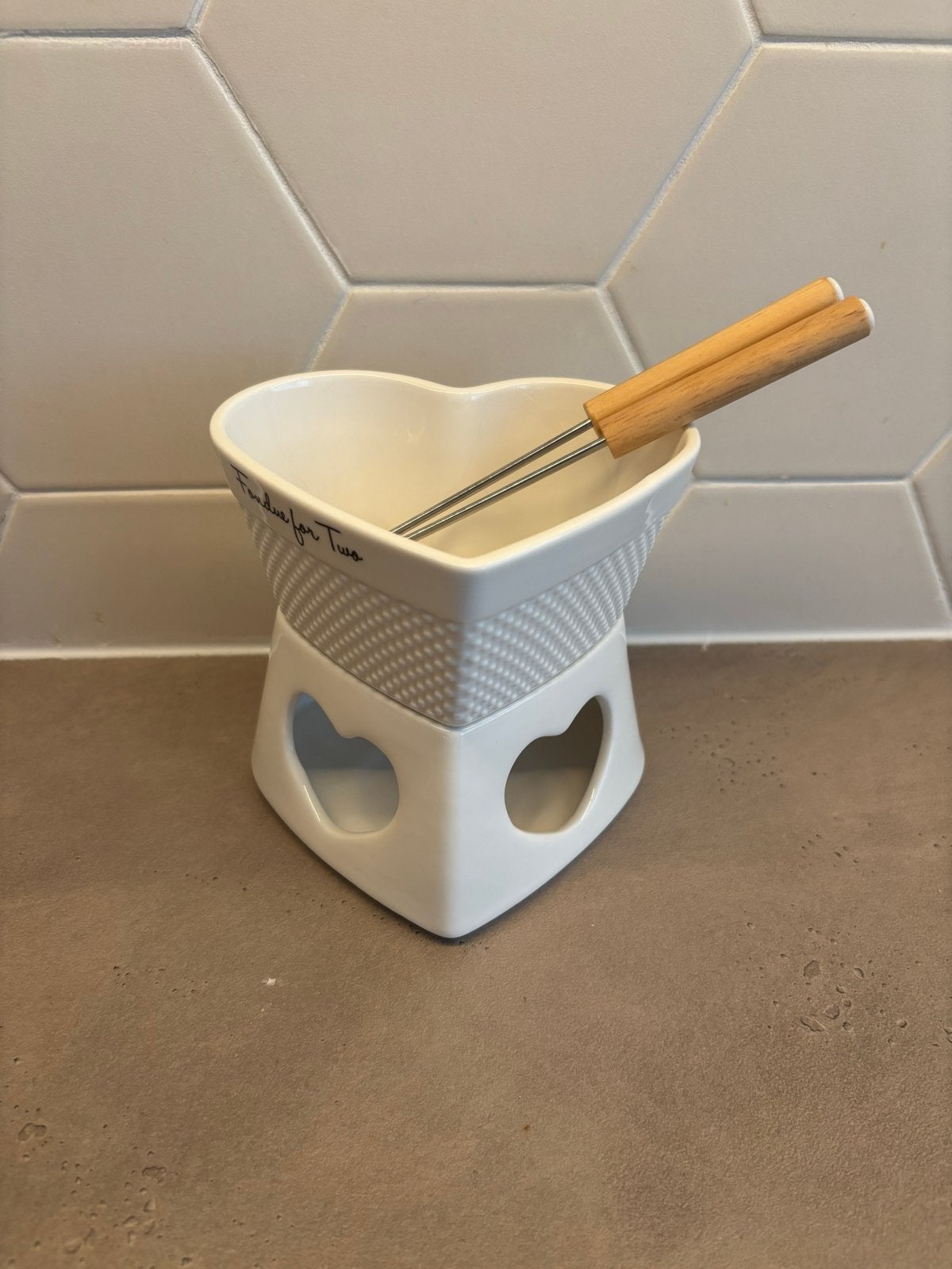 Riviera Maison Fondue voor Twee - Nieuwstaat, Ophalen of Verzenden, Zo goed als nieuw, Waxinelicht, Fondueset