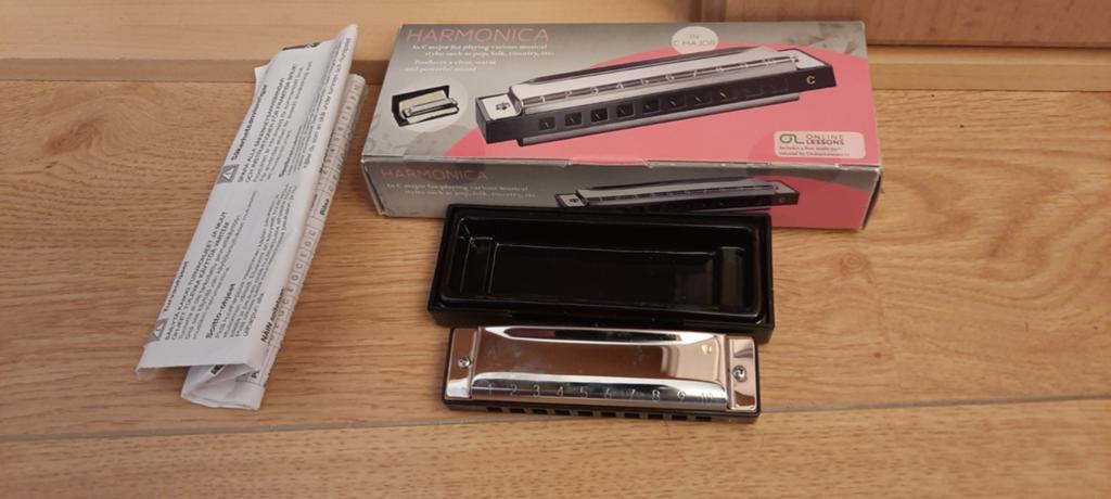 Nieuwe mondharmonica met DOOSJE. C.MAJOR, Muziek en Instrumenten, Blaasinstrumenten | Mondharmonica's, Ophalen of Verzenden