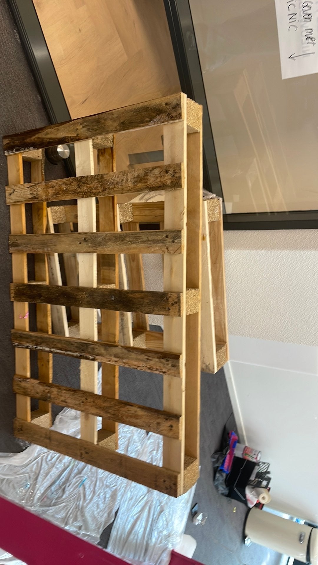 2x pallets gratis, Doe-het-zelf en Verbouw, Hout en Planken, Ophalen, Zo goed als nieuw, Pallet, Minder dan 200 cm