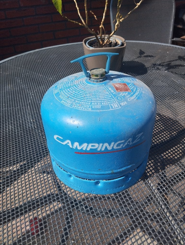 Campingaz gasfles 904, leeg, Ophalen of Verzenden, Zo goed als nieuw