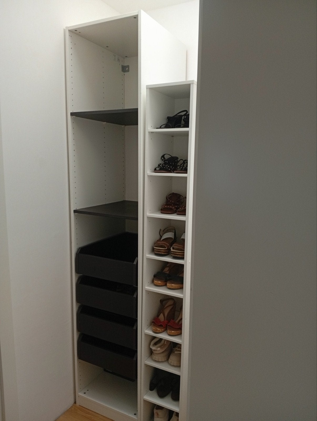 IKEA PAX kledingkast met lades en planken, Ophalen, Gebruikt, Modern, functioneel, minimalistisch