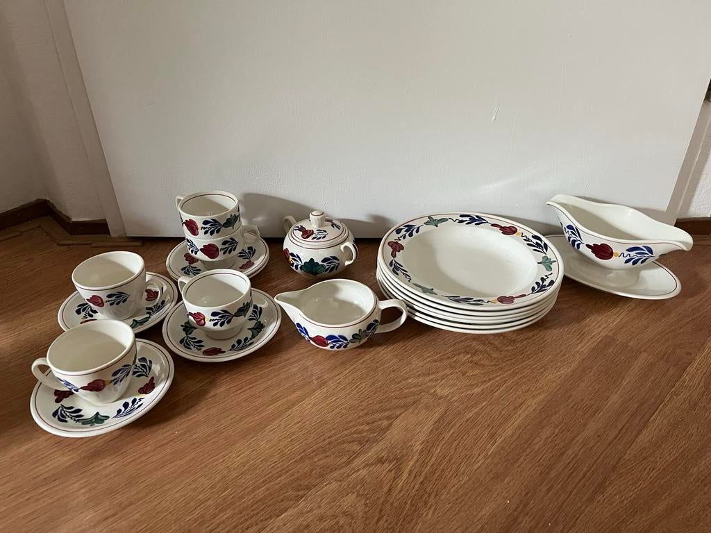 Boerenbont servies, Antiek en Kunst, Antiek | Servies compleet, Ophalen