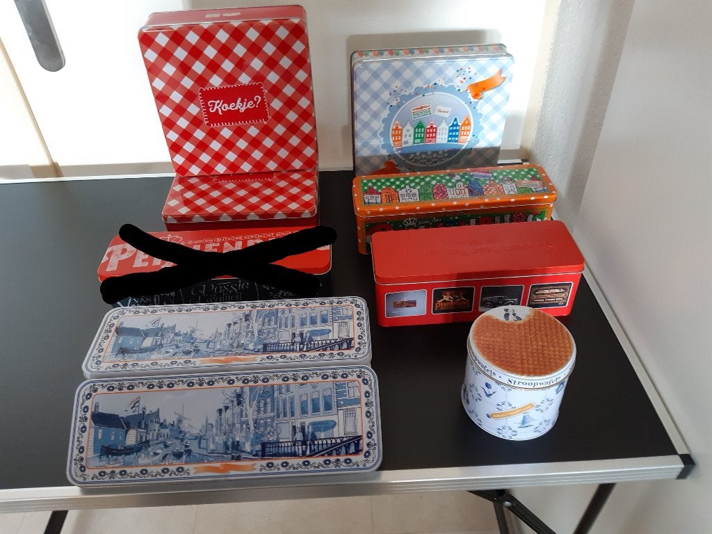Diverse lege koekblikken / blikken 10 stuks, Ophalen of Verzenden, Nieuw, Koek(jes), Overige merken