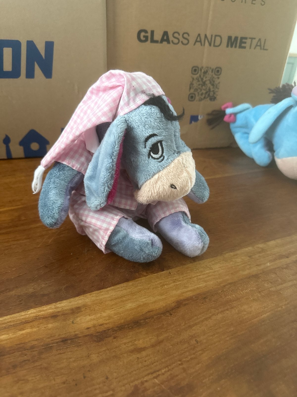 Eeyore Pyjama Knuffel - Disney Winnie de Poeh, Kinderen en Baby's, Gebruikt, Disney, Overige typen, Blauw