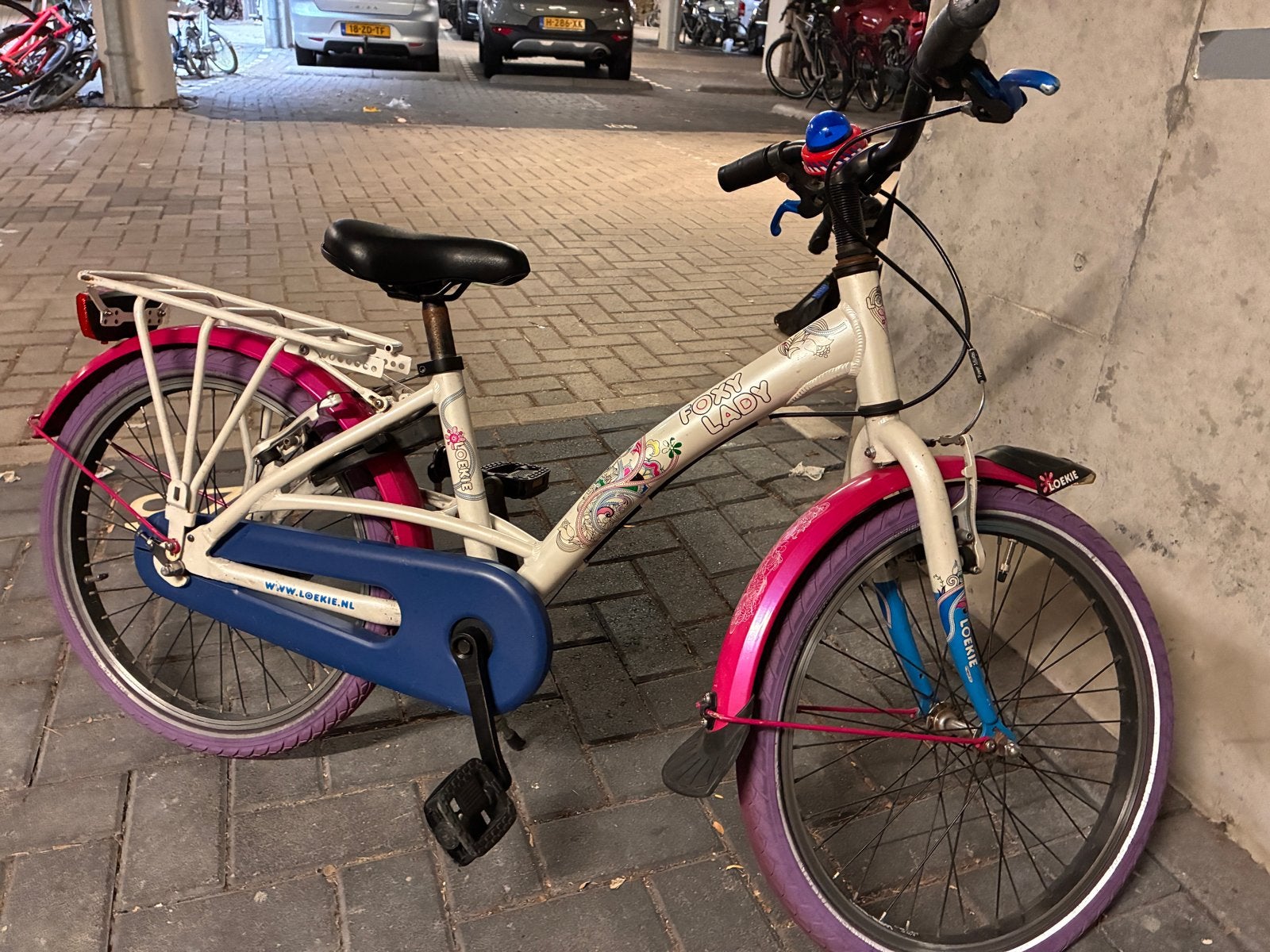 Loekie kinderfiets - Foxy Lady - 20 inch, Ophalen, Gebruikt, Terugtraprem, 20 inch of meer