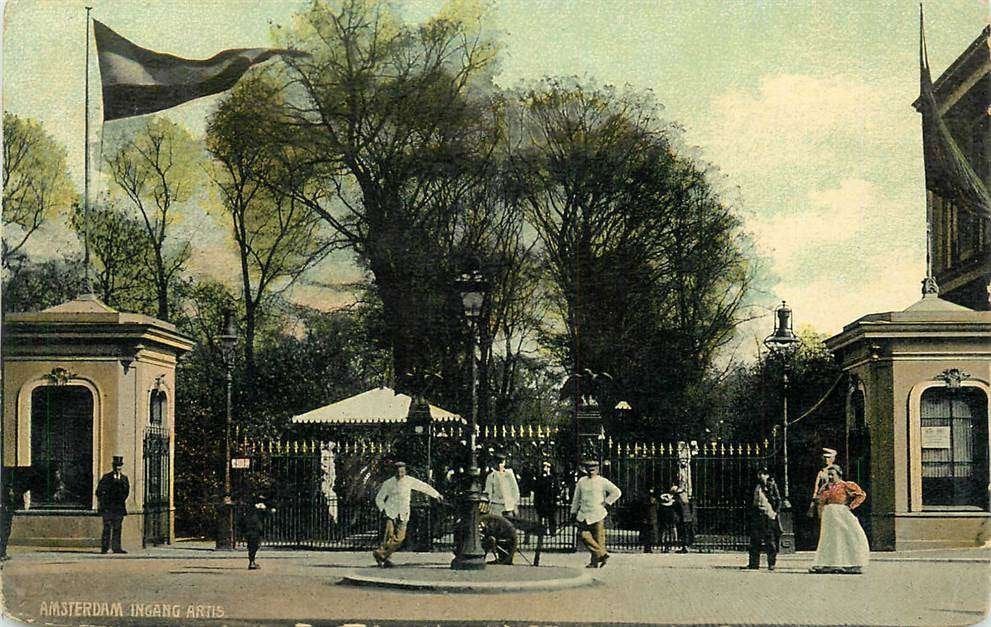 304-229-013 Amsterdam Ingang Artis, Verzenden, Voor 1920, Noord-Holland