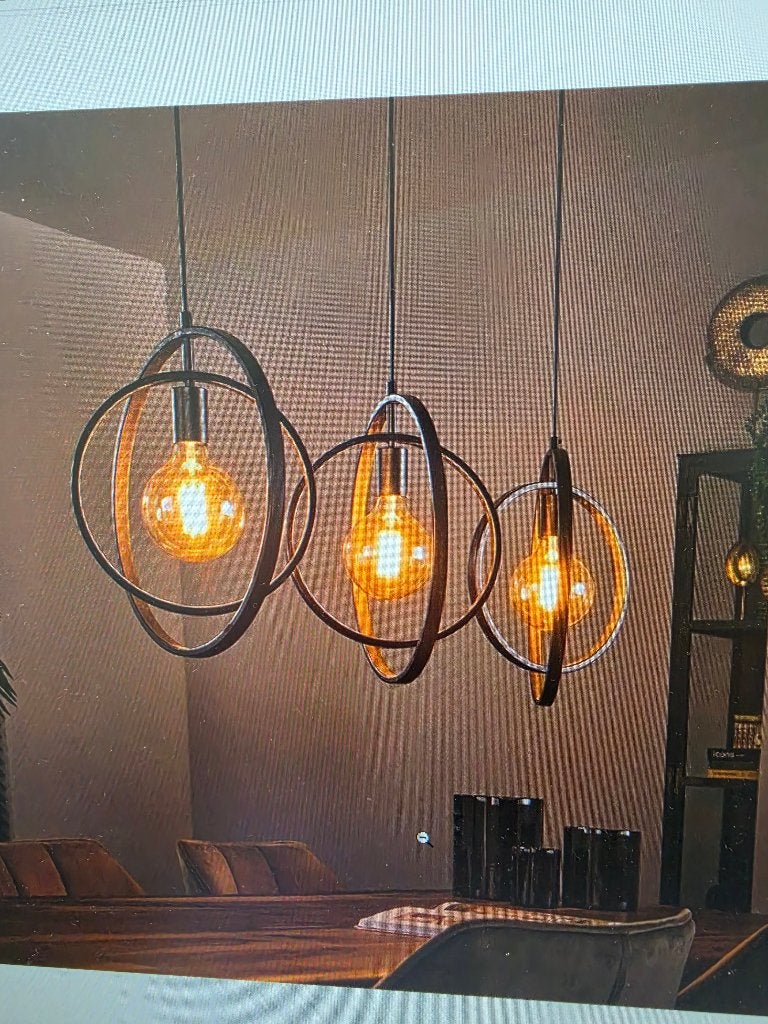 Hanglamp industrieel, Ophalen, E27 (groot), Zo goed als nieuw, Metaal