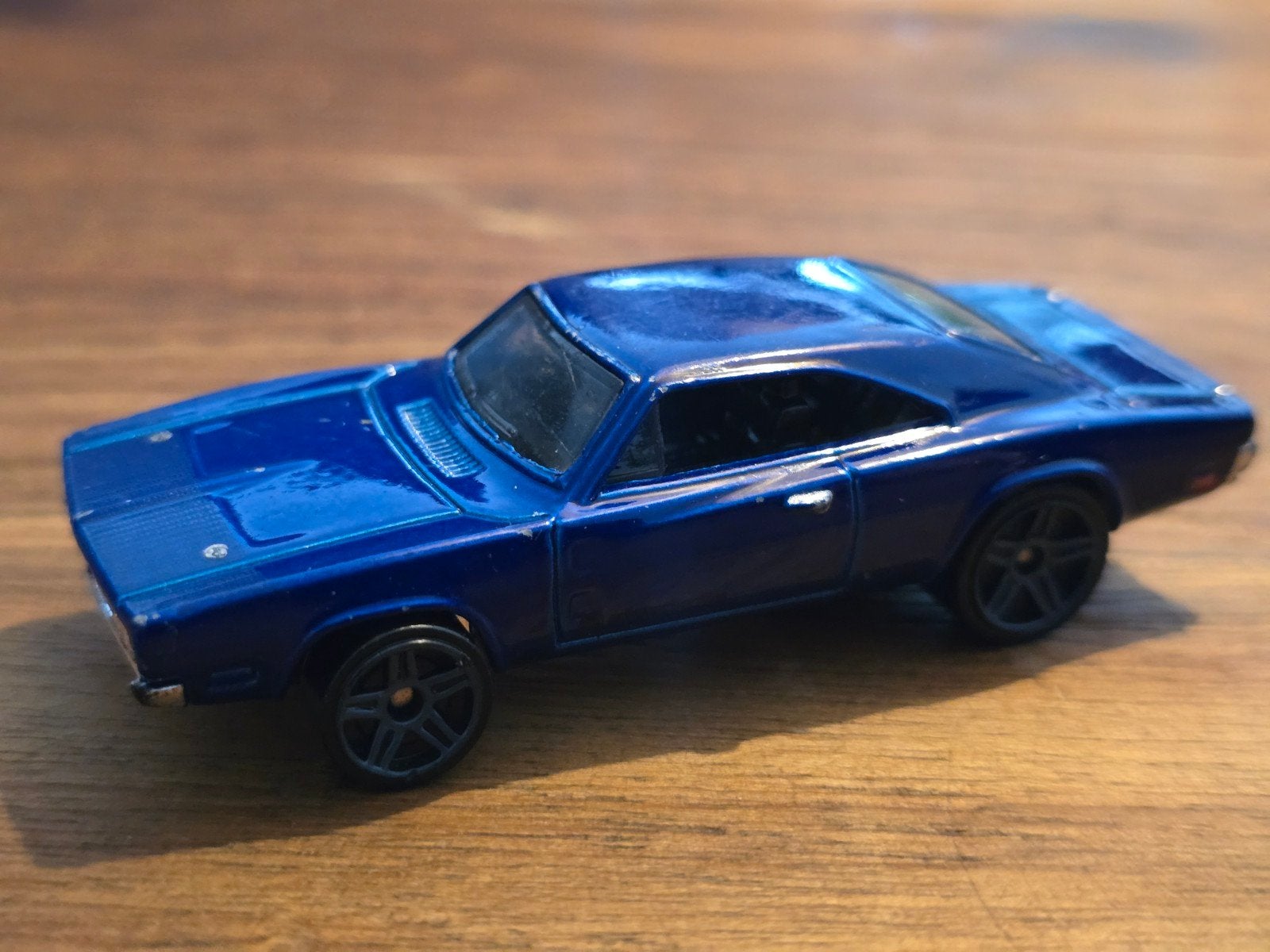 Hot Wheels 2014 Dodge Charger 500 - Blauw, Ophalen of Verzenden, Gebruikt
