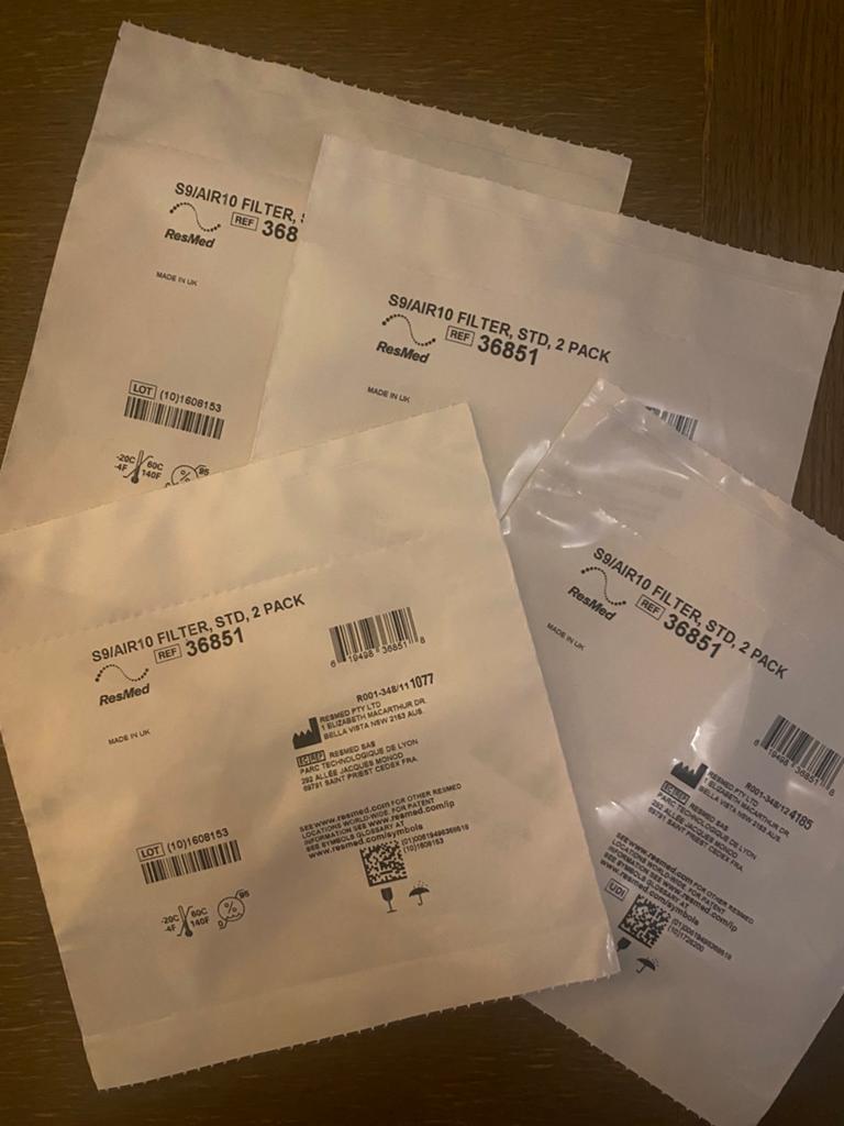 Resmed s9/air10 filter 36851 4x 2 pack, Ophalen of Verzenden, Nieuw