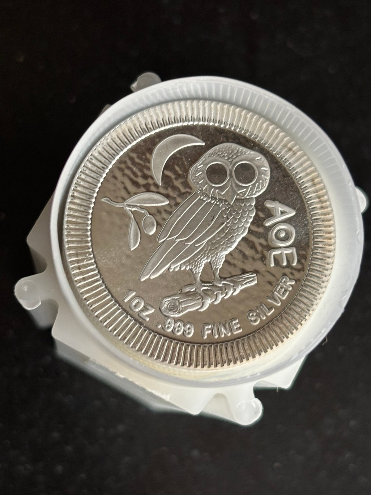 2019 zilver 1oz NIUE $2 ATHENIAN OWL tube a 20 stuks, Ophalen of Verzenden, Zilver