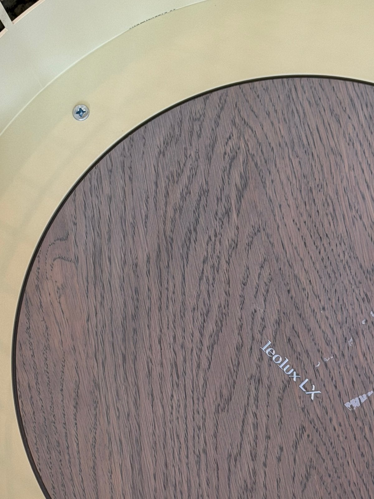 Pode (by Leolux) Mesh bijzettafel staal/ hout, Ophalen, Nieuw, Rond, Minder dan 55 cm