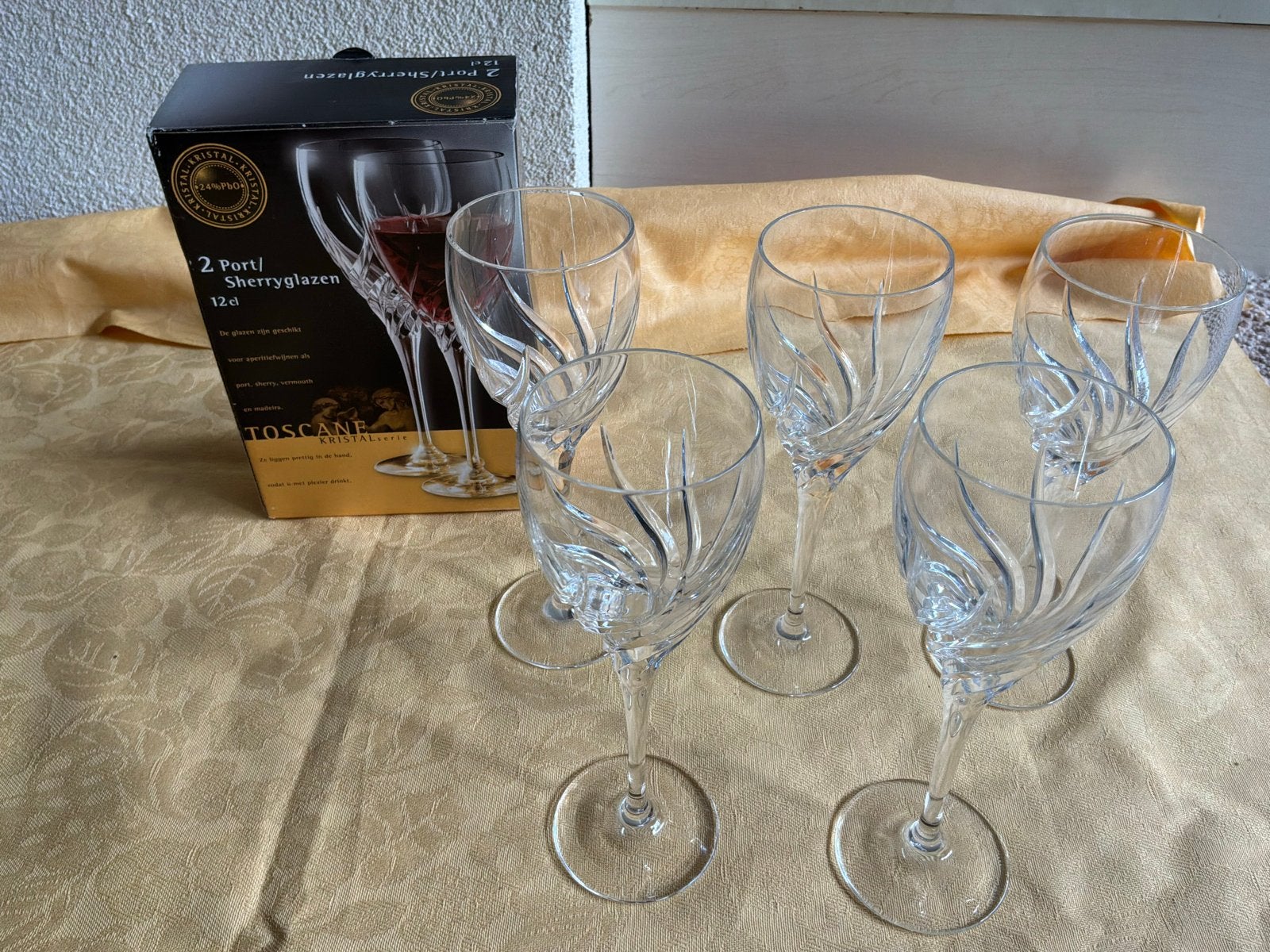 Toscane Port/Sherryglazen - Set van 5 nieuw, Ophalen of Verzenden