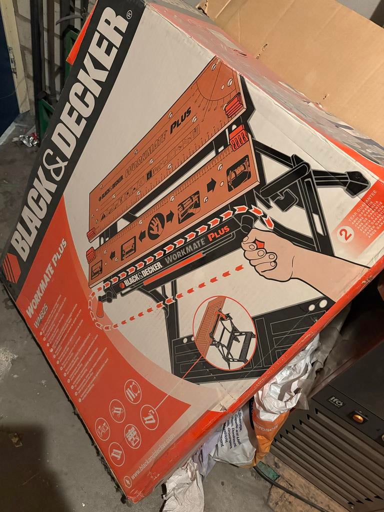Black & Decker Workmate Plus WR825 Werkbank, Doe-het-zelf en Verbouw, Werkbanken, Ophalen, Nieuw, 70 tot 120 cm, Bankschroef
