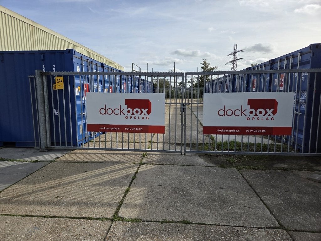 Te huur: 20ft Opslagcontainer in Dokkum, Ophalen of Verzenden, Dockbox, Info@dockboxopslag.nl, Holwerderweg 7 te Dokkum