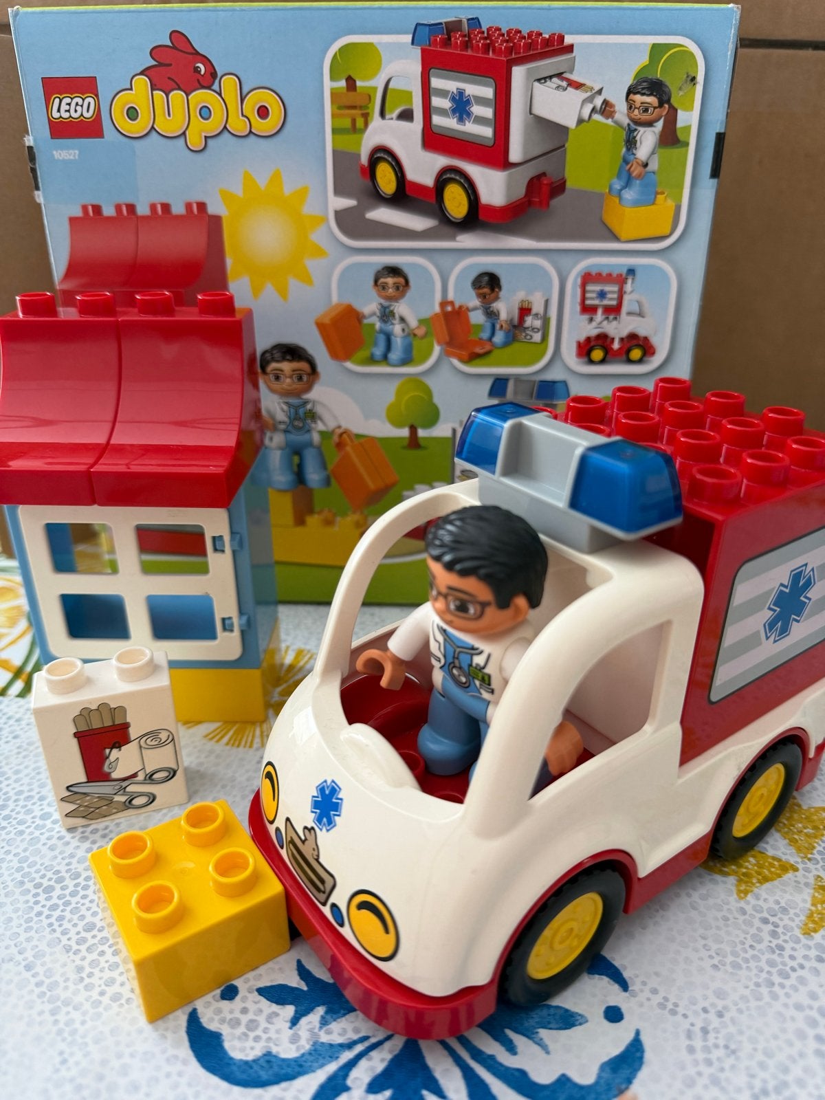 LEGO Duplo 10527 Ambulance set met extra blokken, Ophalen of Verzenden, Gebruikt, Overige merken