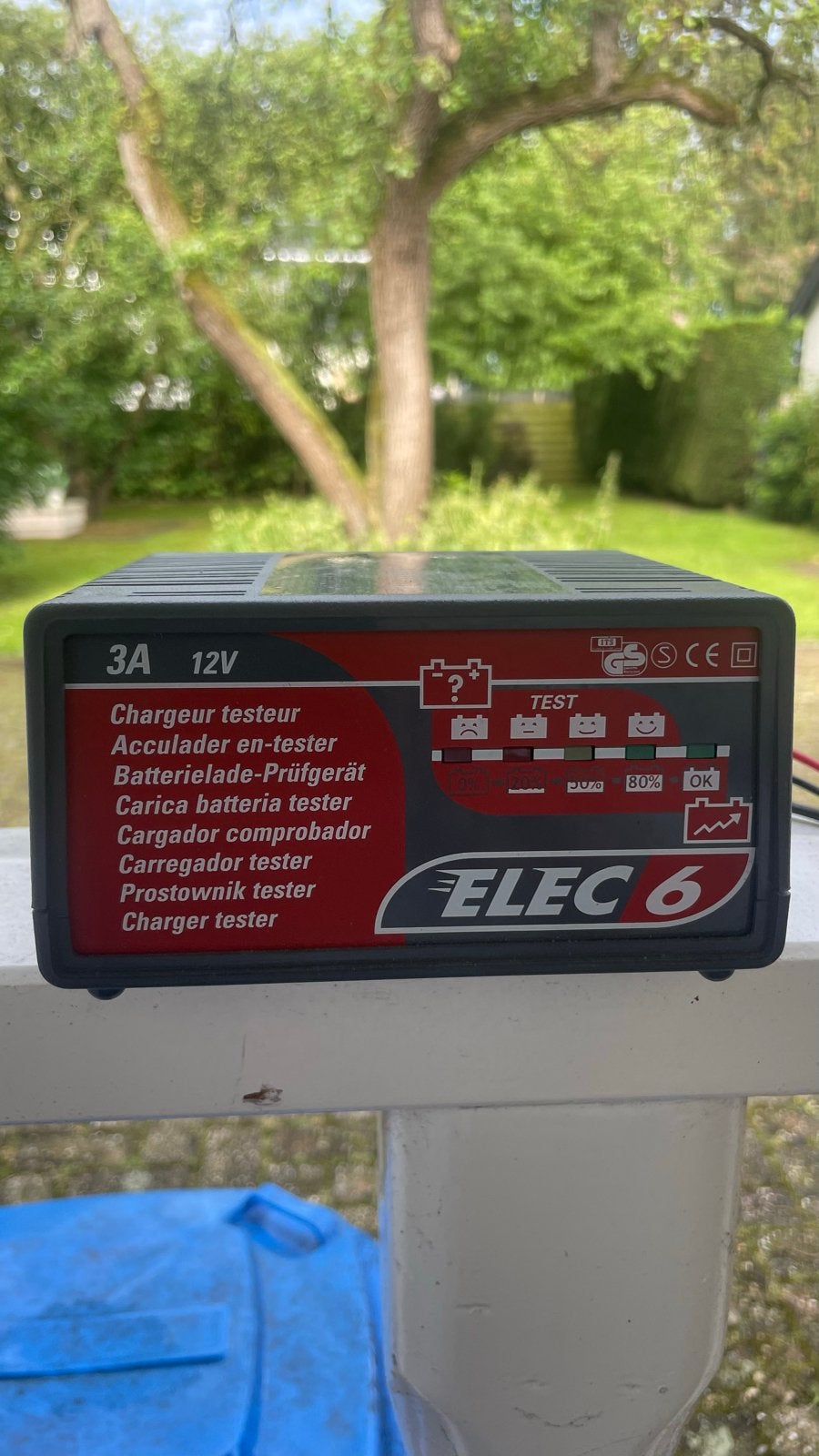 ELECC 6 Acculader en Batterij Tester 12V 3A, Ophalen of Verzenden, Gebruikt, Universele onderdelen