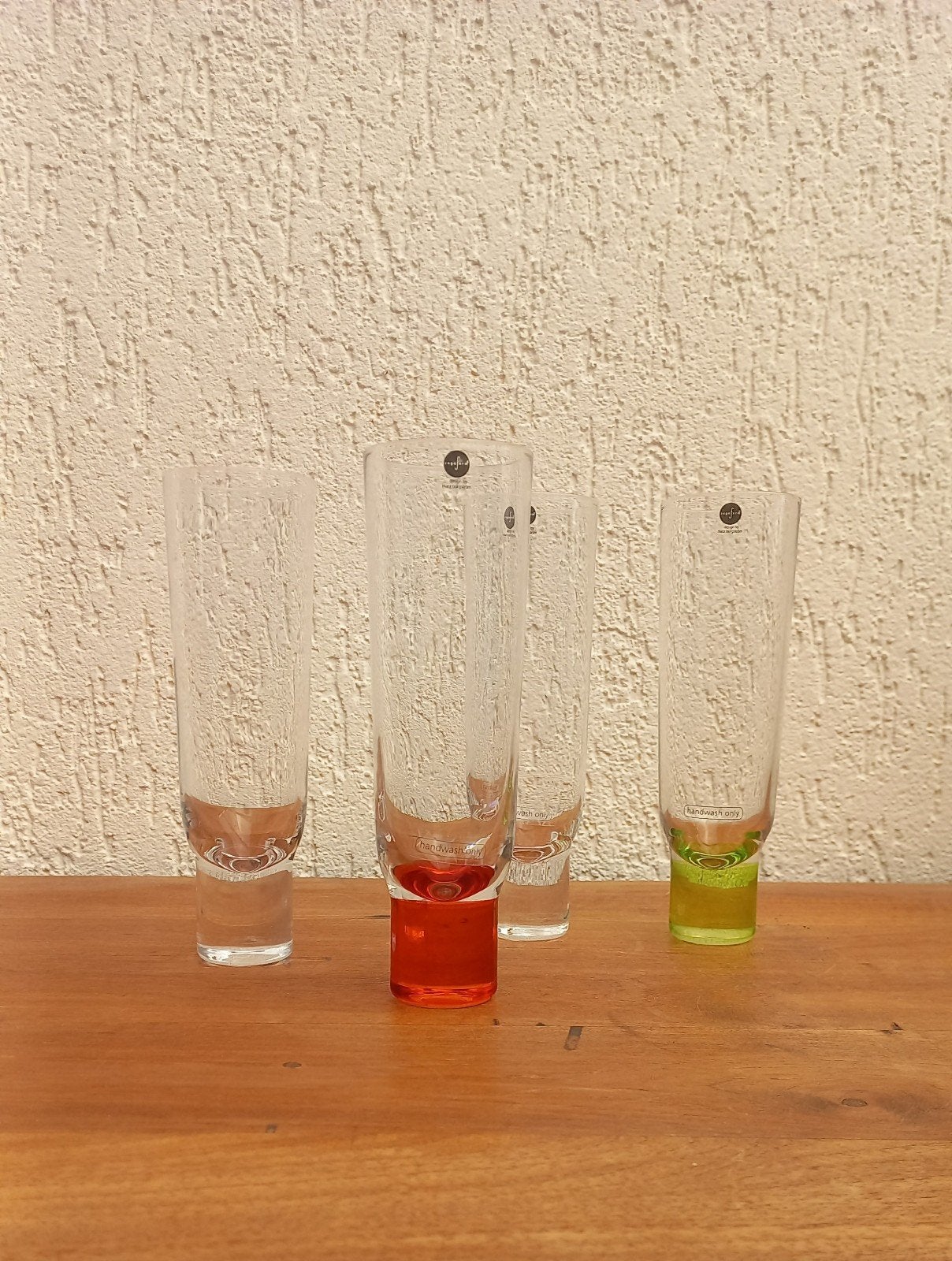 Vier leuke glazen. Longdrink. Sagaform Zweden, Ophalen of Verzenden, Glas, Overige stijlen, Glas of Glazen