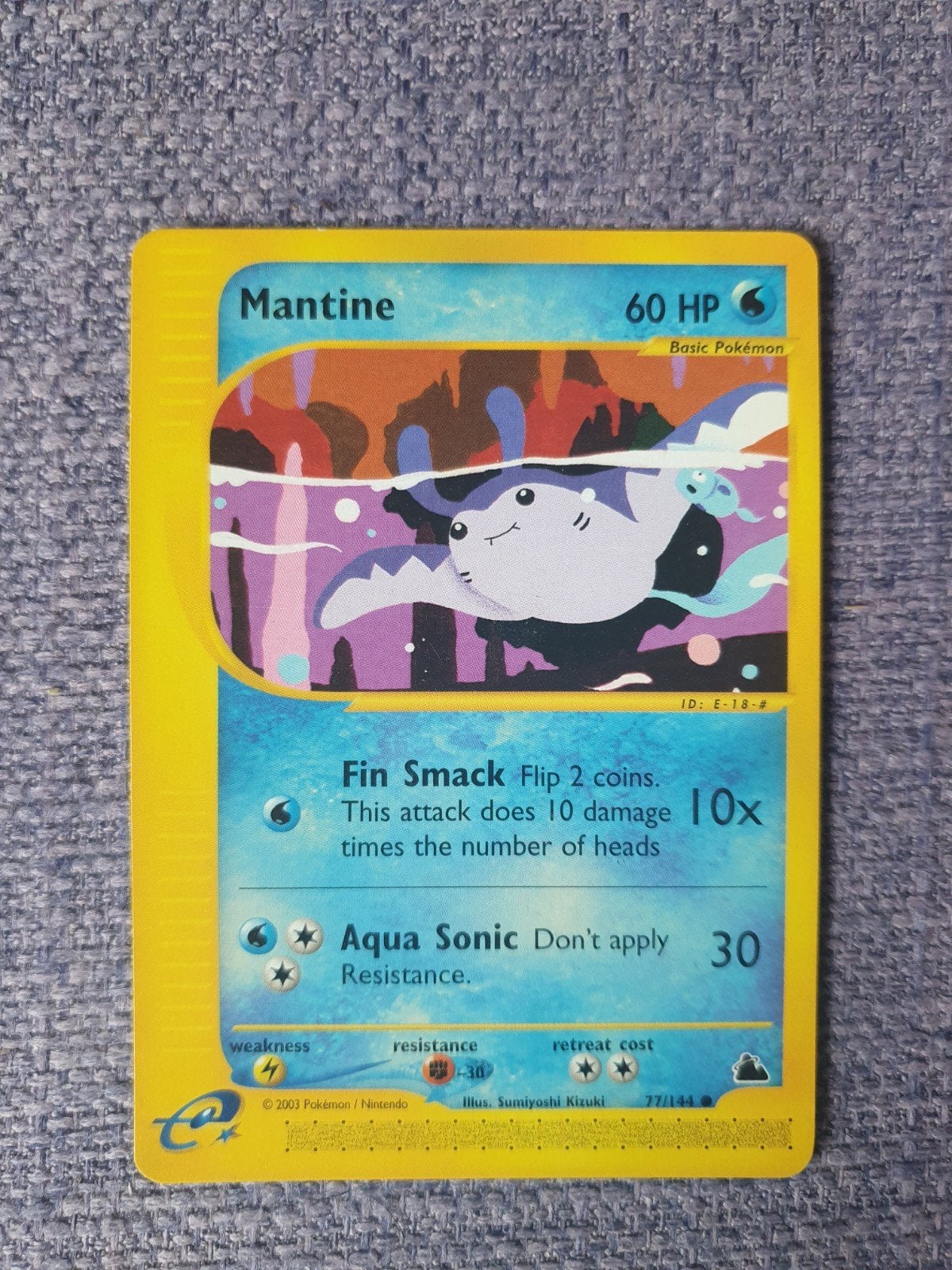 Mantine 77/144 pokemon kaart, Ophalen of Verzenden