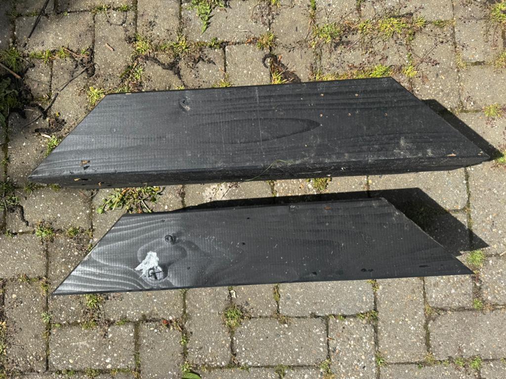 Schoren (voor overkapping), Tuin en Terras, Ophalen, Gebruikt, Minder dan 180 cm, Planken