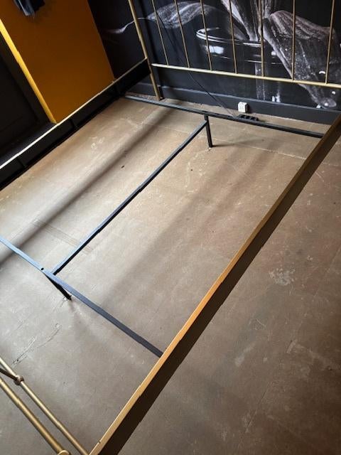 Bed en lattenbodems, Ophalen, Gebruikt, Overige kleuren, 210 cm