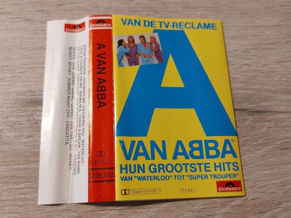ABBA - A VAN ABBA (CASSETTEBANDJE), 1 bandje, Ophalen of Verzenden, Zo goed als nieuw, Origineel