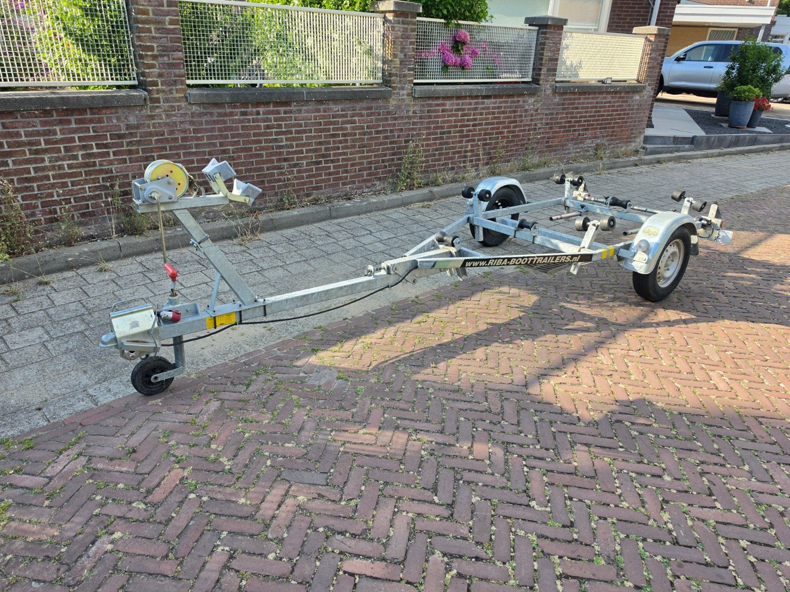 Riba Kanteltrailer voor boten tot 5.5m, Watersport en Boten, Boottrailers, Ophalen, Minder dan 1500 kg, Gebruikt, Overige typen