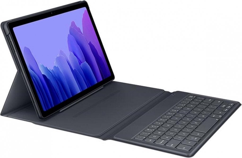 Samsung Book Cover Keyboard voor Tab A7 - Grijs, Computers en Software, Tablet-hoezen, 10 inch, Madefor@samsung.com, Nieuw, Bescherming voor- en achterkant