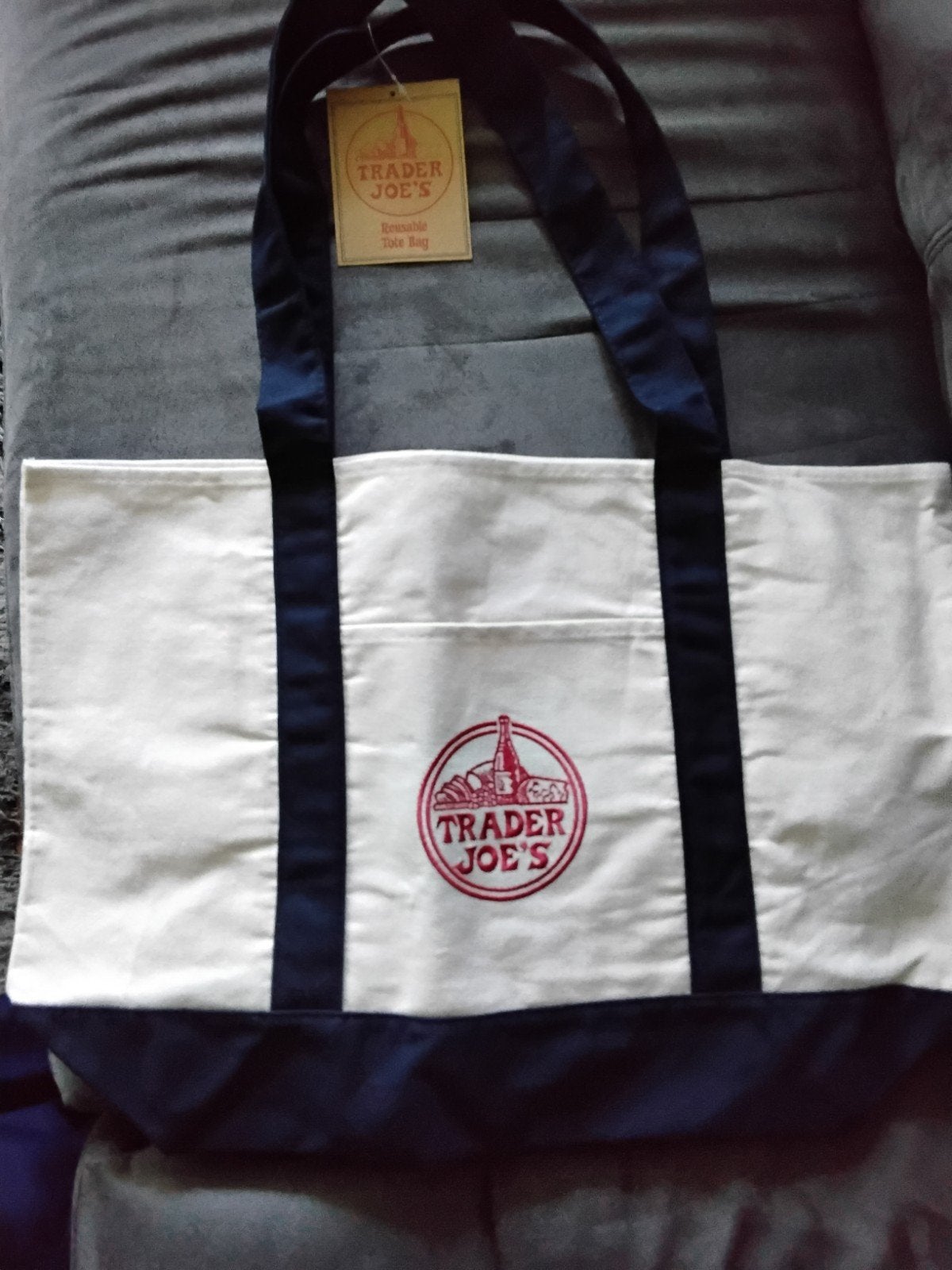 Trader Joe's Tote Bag - Nieuw Blauw, Ophalen of Verzenden, Nieuw, Blauw, Shopper