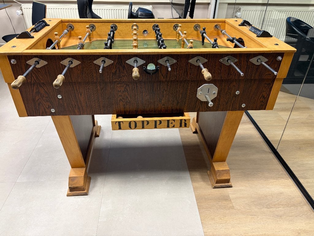 Klassieke Topper Tafelvoetbalkast, Ophalen, Gebruikt