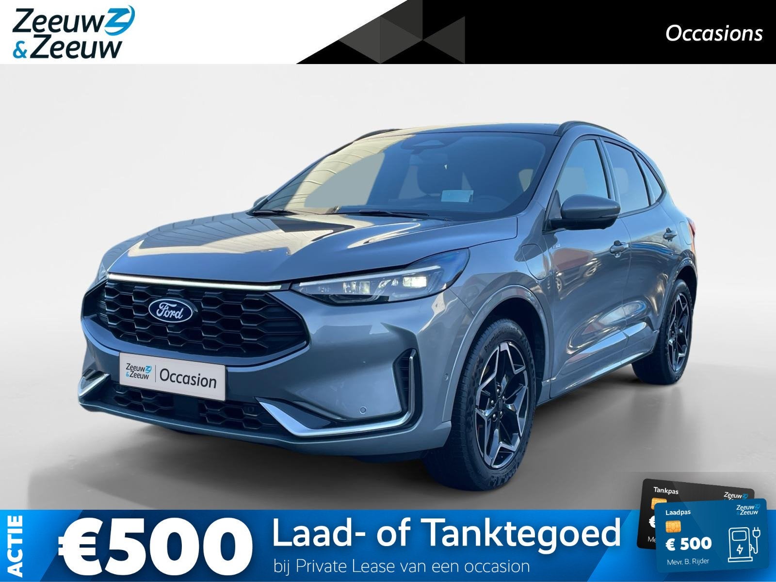 Ford Kuga 2.5 PHEV ST-Line X 243pk automaat | NL auto | Wint, 12 maanden, 14 kWh, Gebruikt, Leder en Stof