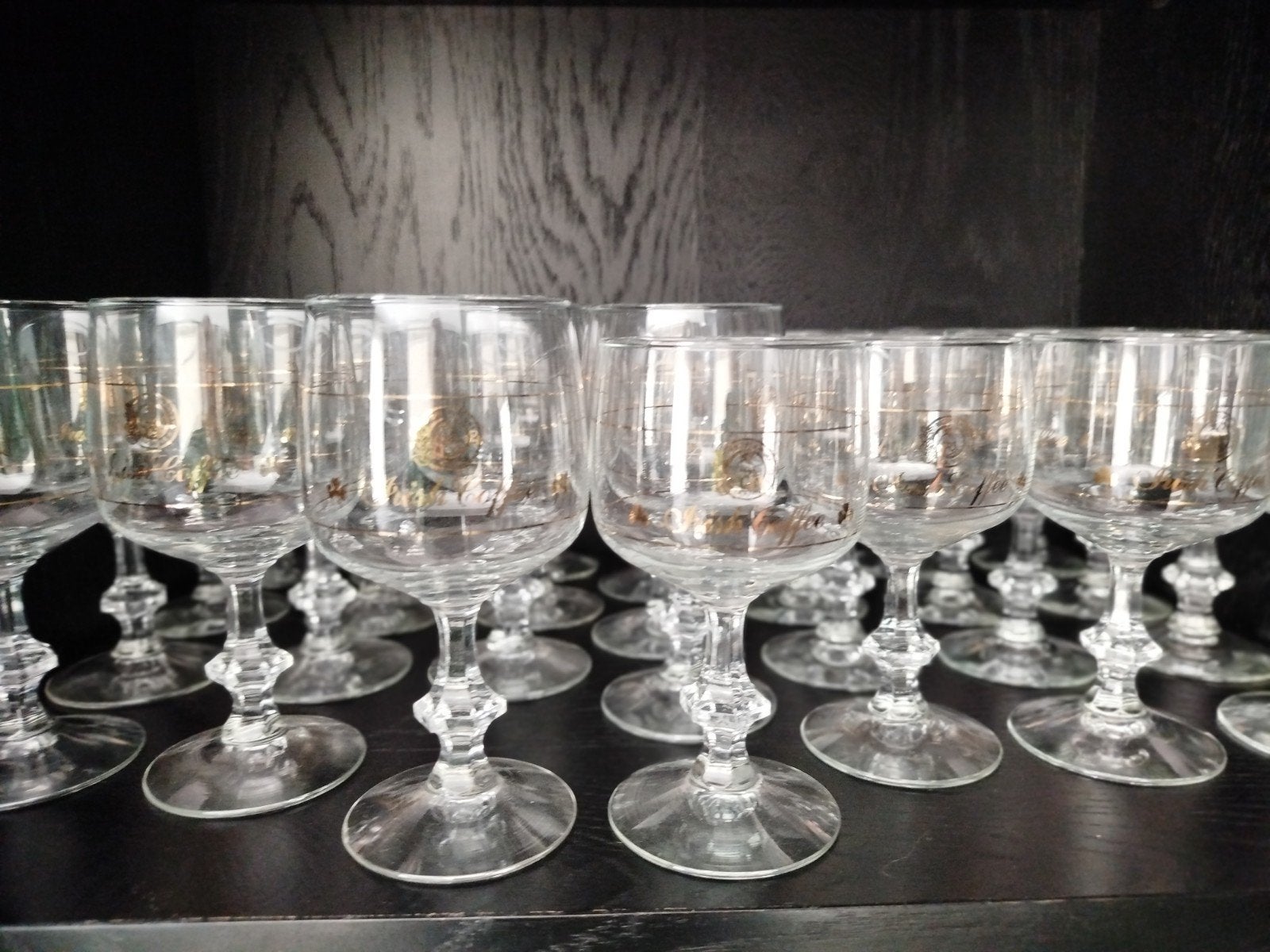 Vintage Kristallen Irish Coffee glazen Douwe Egberts, Verzamelen, Glas en Borrelglaasjes, Ophalen, Zo goed als nieuw, Overige typen