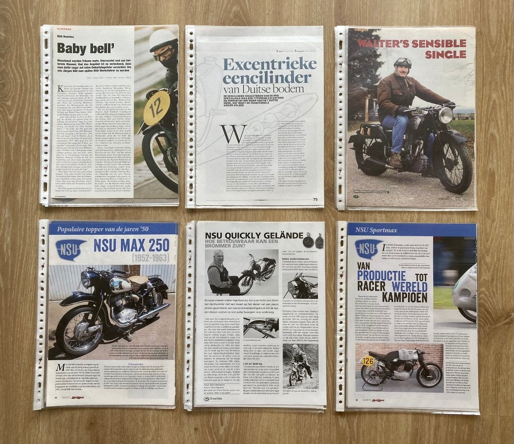 Map met documentatie over NSU Motoren, Motoren, Verzenden, Overige merken