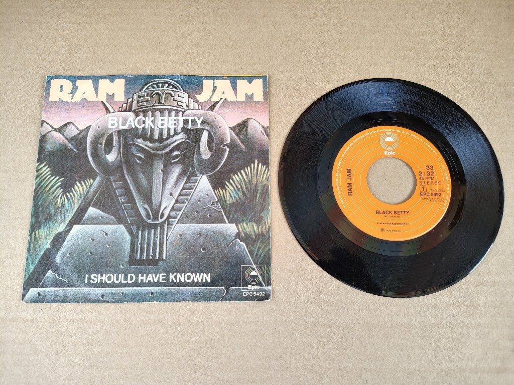 7" Single: Ram Jam - Black Betty (1977), Cd's en Dvd's, Vinyl Singles, Verzenden, Gebruikt, 7 inch, Pop