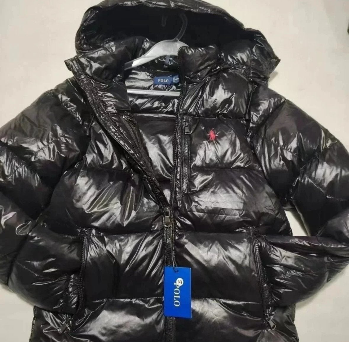 Ralph Lauren Glanzend Zwart Donsjack en/of Bodywarmer, Kleding | Heren, Verzenden, Nieuw, Overige maten, Zwart
