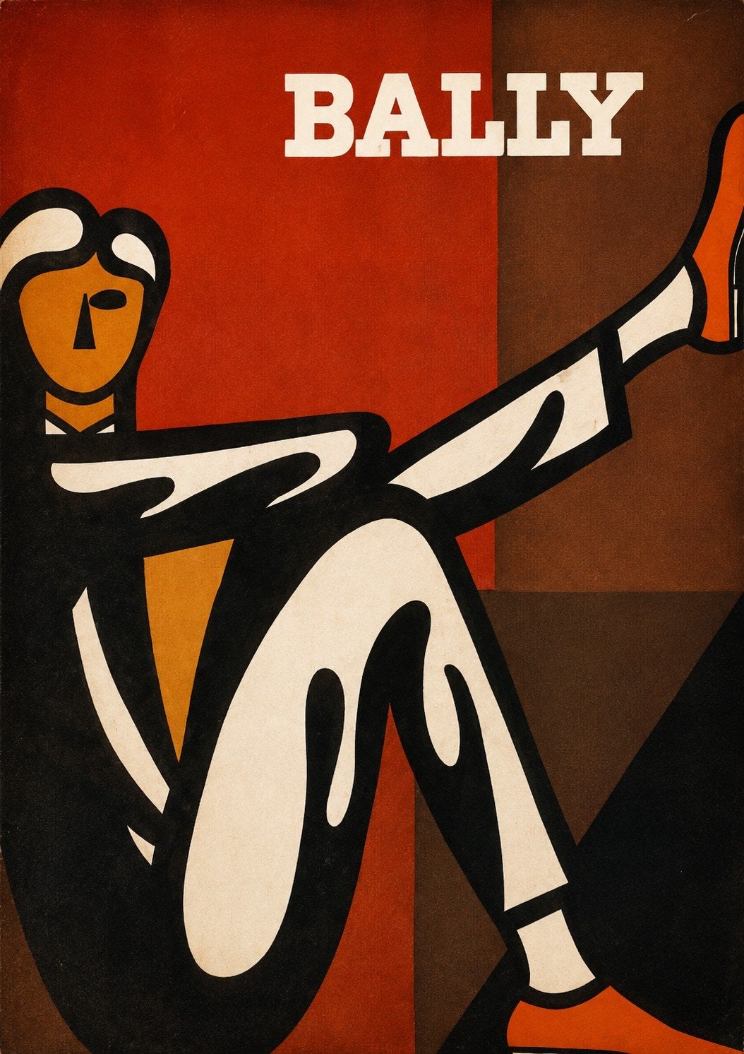 Vintage Bally reclameposter - Elegant!, Ophalen of Verzenden, Overige onderwerpen