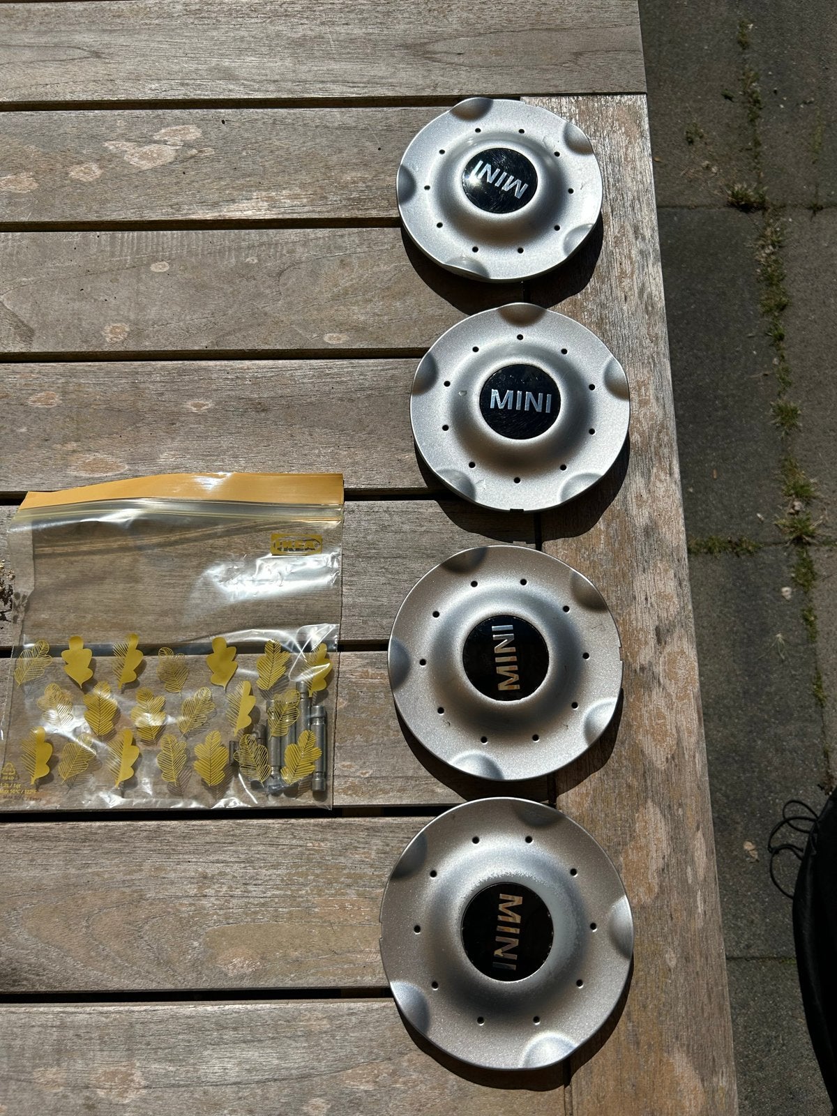 Zomerbanden + velgen Mini Clubman 2008 + opslagmateriaal, Auto diversen, Wieldoppen, Ophalen of Verzenden