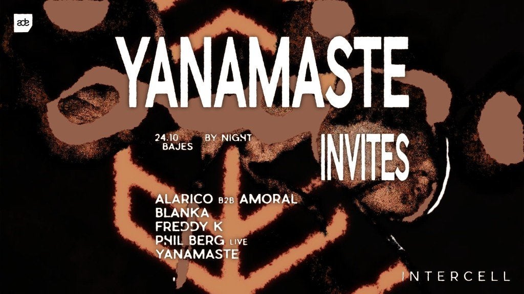 4x Intercell Yanamaste Invite 24 oktober te koop, Tickets en Kaartjes, Drie personen of meer
