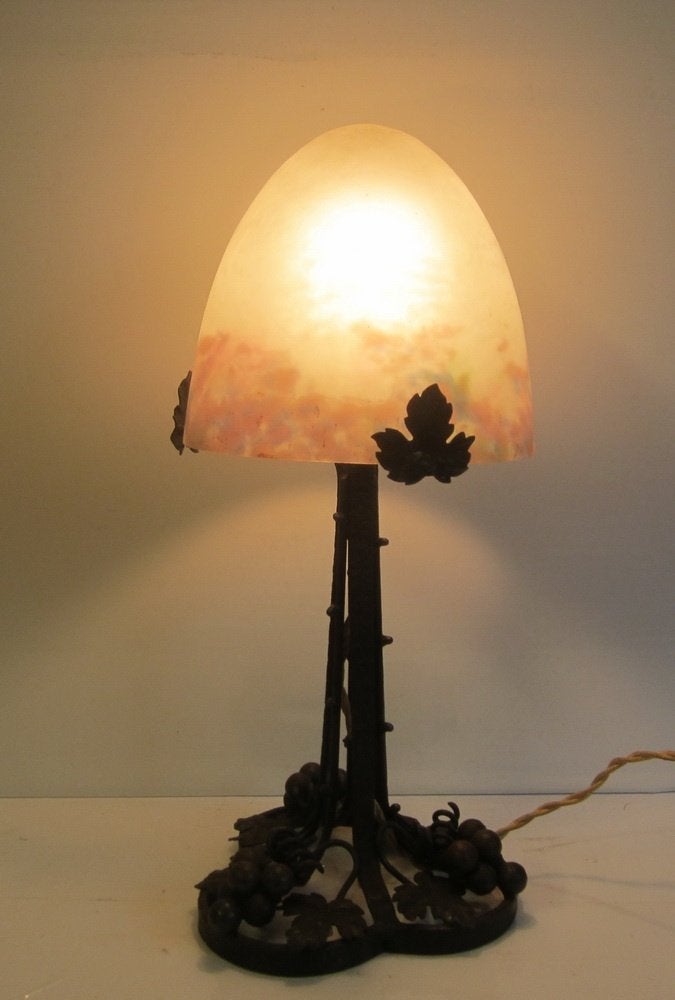 Art nouveau lamp Muller Frères Luneville, ca 1910, Ophalen of Verzenden
