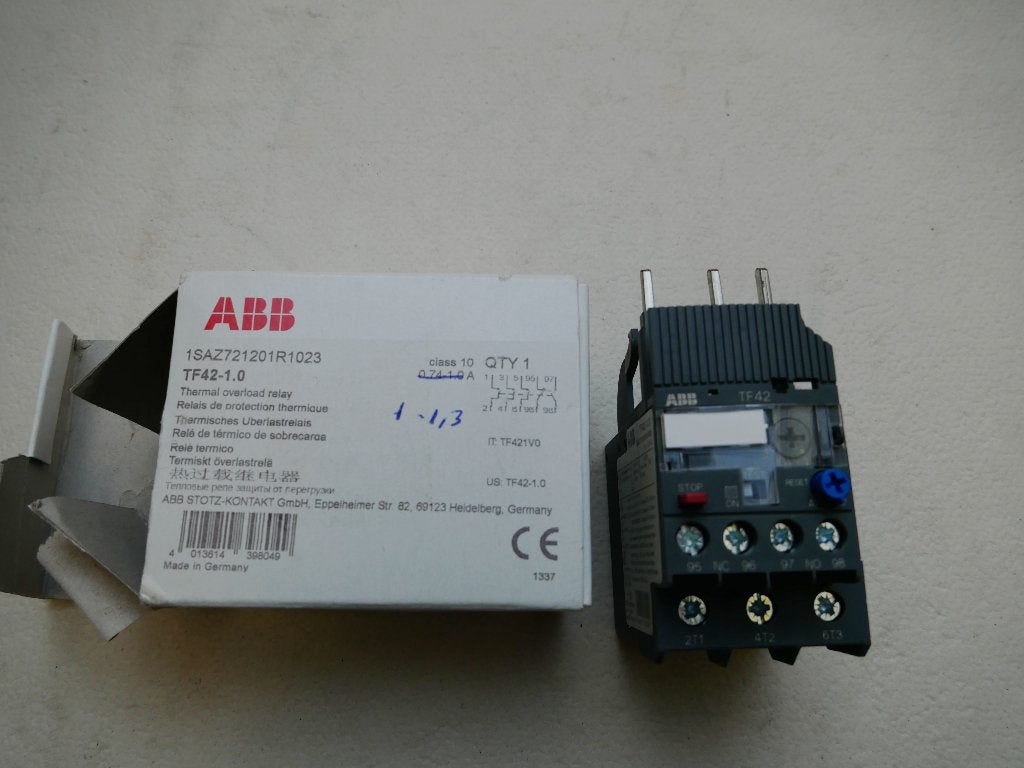 ABB tf42-1.3 Overbelastingsrelais, Ophalen of Verzenden, Nieuw