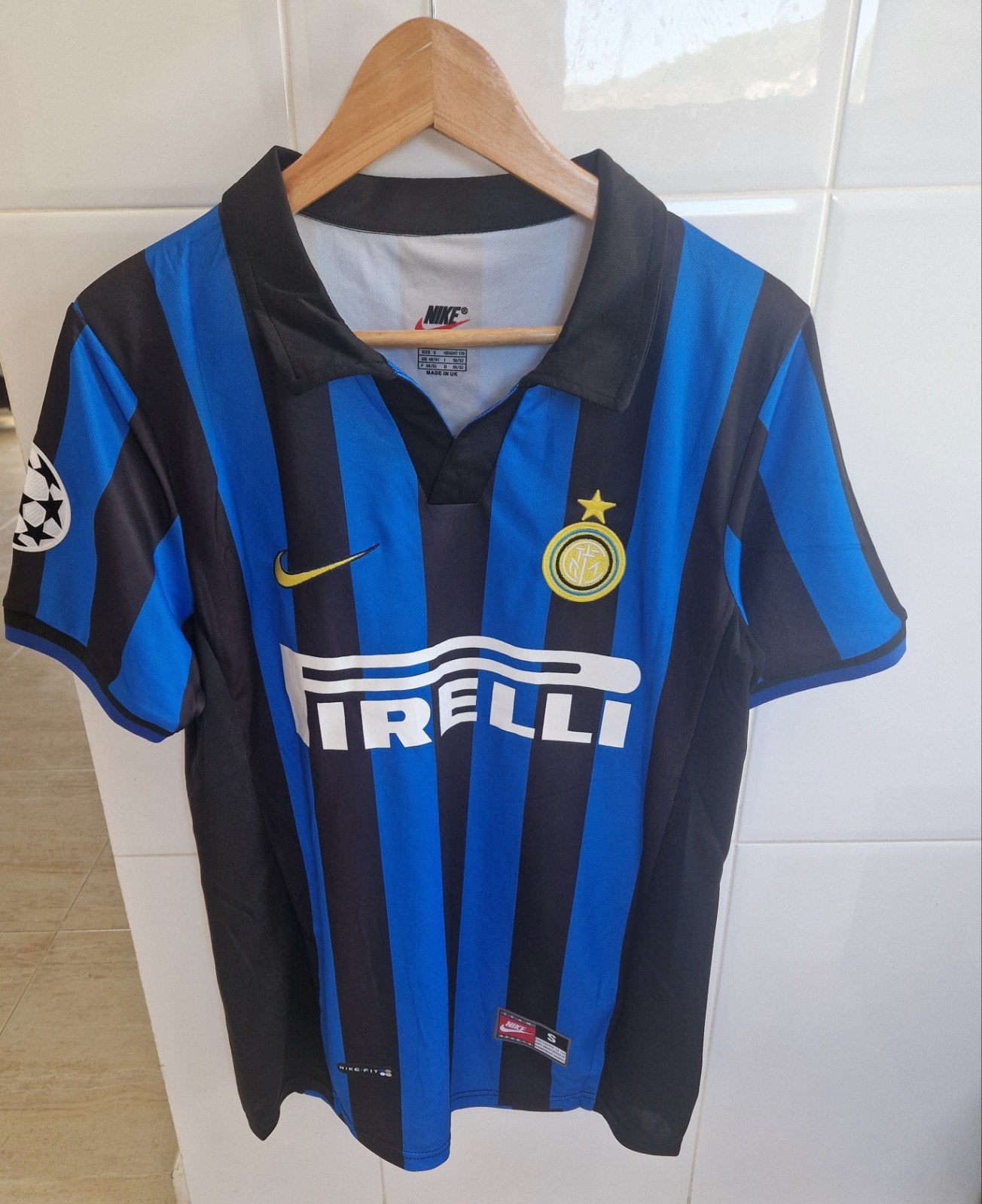 Ronaldo Inter Milan shirt origineel maat S/M, Blauw, Nike, Ophalen of Verzenden, Zo goed als nieuw