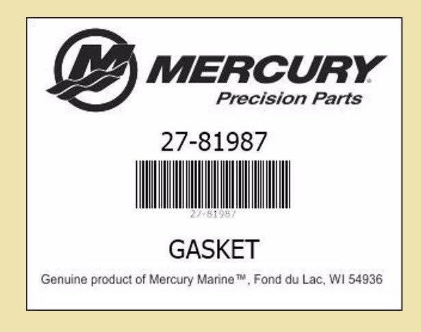 27-81987M Pakking/Gasket voor gearplug o.a. Mercury. € 2,50, Ophalen of Verzenden, Nieuw, Motor en Techniek