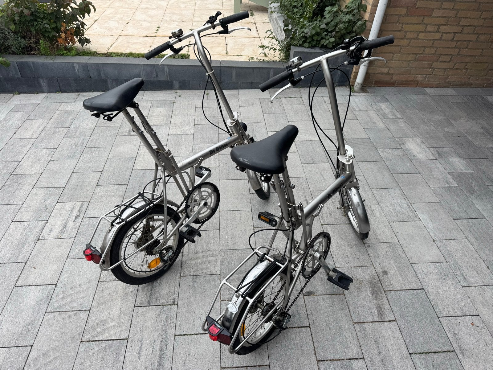 Set van 2 RVS Di Blasi vouwfietsen - ideaal voor boot