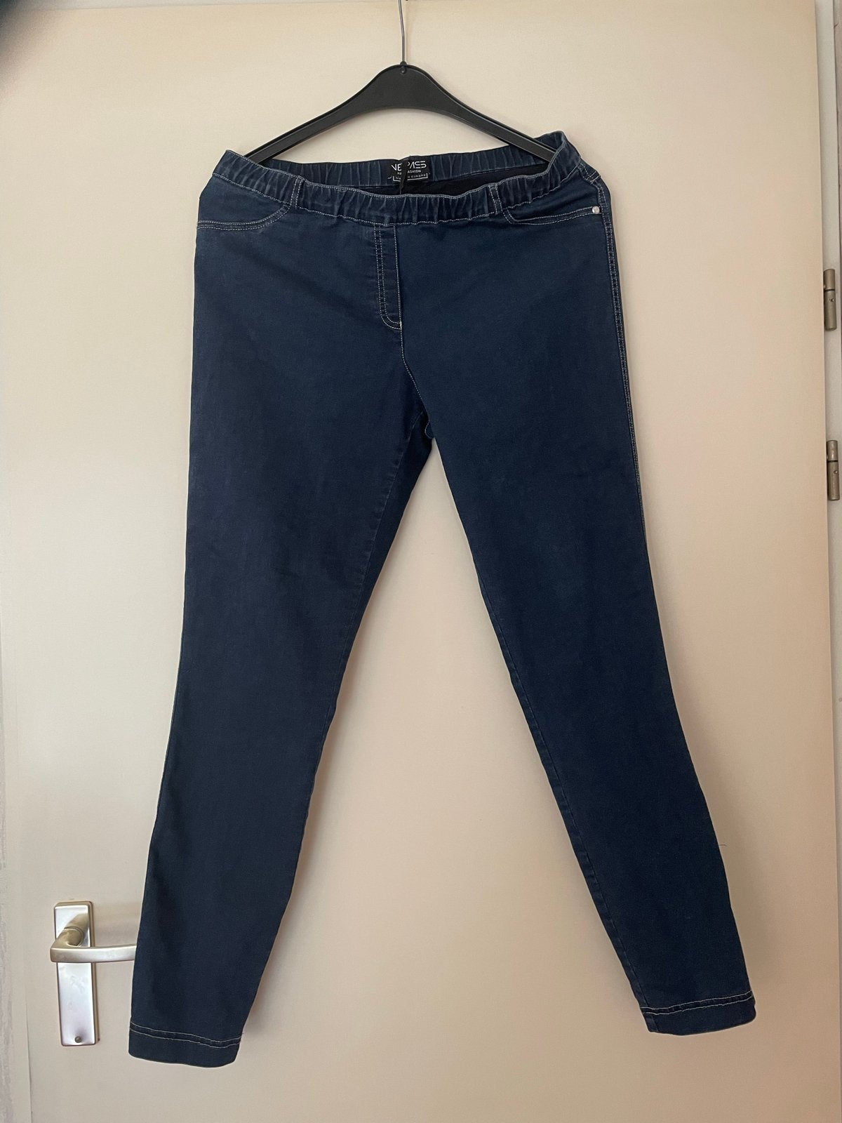 Verpass instapbroek donkerblauw maat 44, Ophalen of Verzenden, Gedragen, Maat 42/44 (L), Blauw