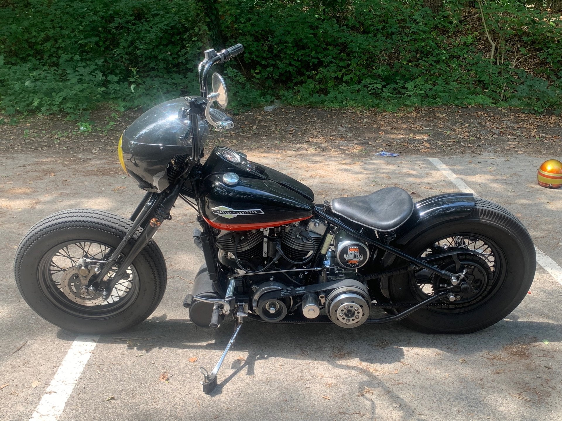 Harley Davidson Chopper BOBBER JAPSTYLE 1340 Shovelhead 1975, Motoren, 1340 cc, Chopper, Meer dan 35 kW, Handgeschakeld
