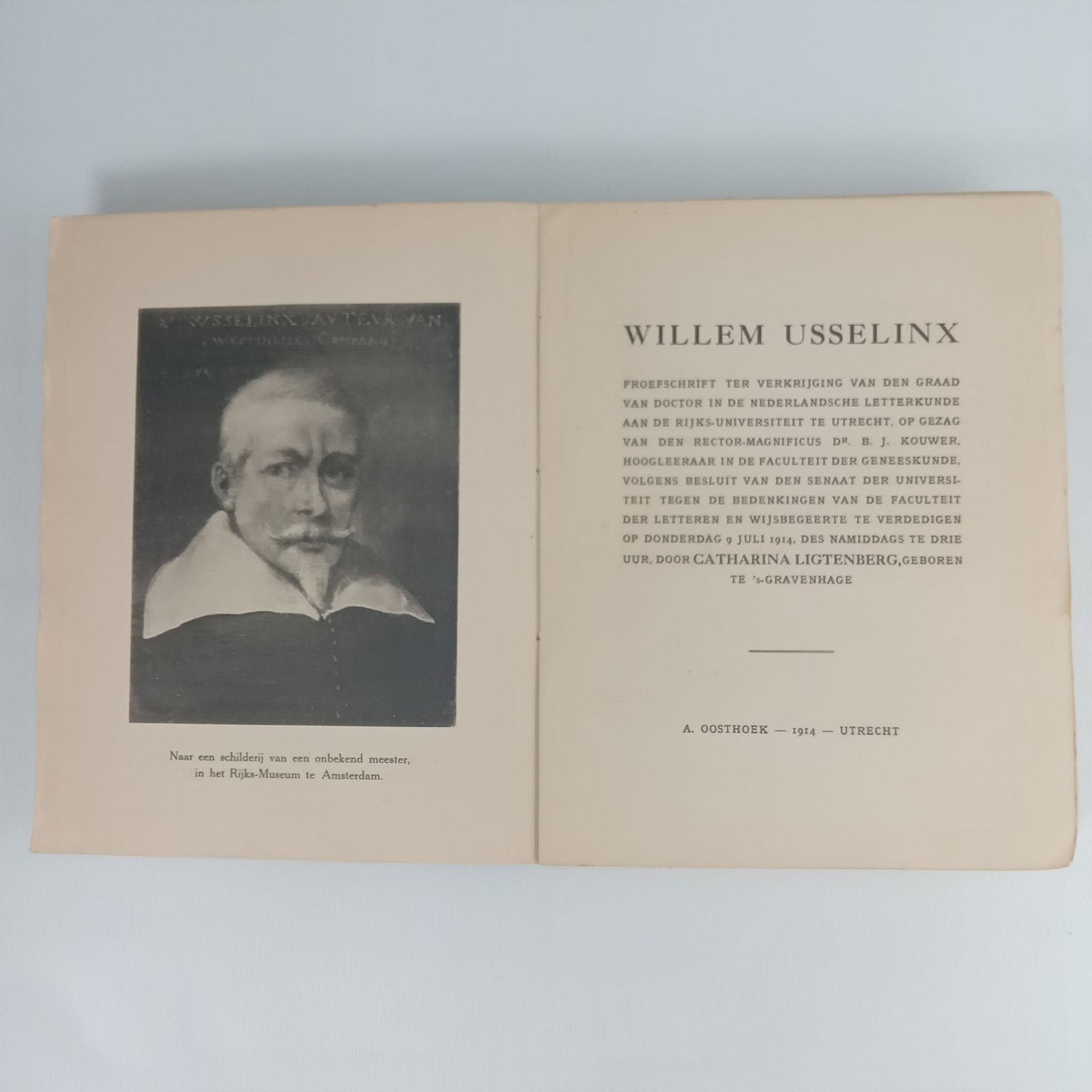 Willem Usselinx - C. Ligtenberg (1914), Gelezen, Ophalen of Verzenden, Nederland, C. Ligtenberg